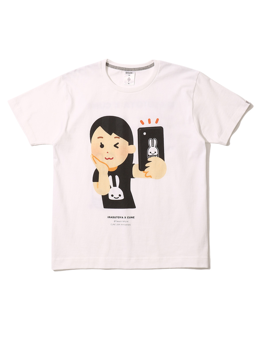 25th Collab T Shirts いらすとや 自撮り セルフィーのイラスト ウサギがいる Cune Online Store 25th Collab T Shirts いらすとや 自撮り セルフィーのイラスト ウサギがいる Cune Online Store
