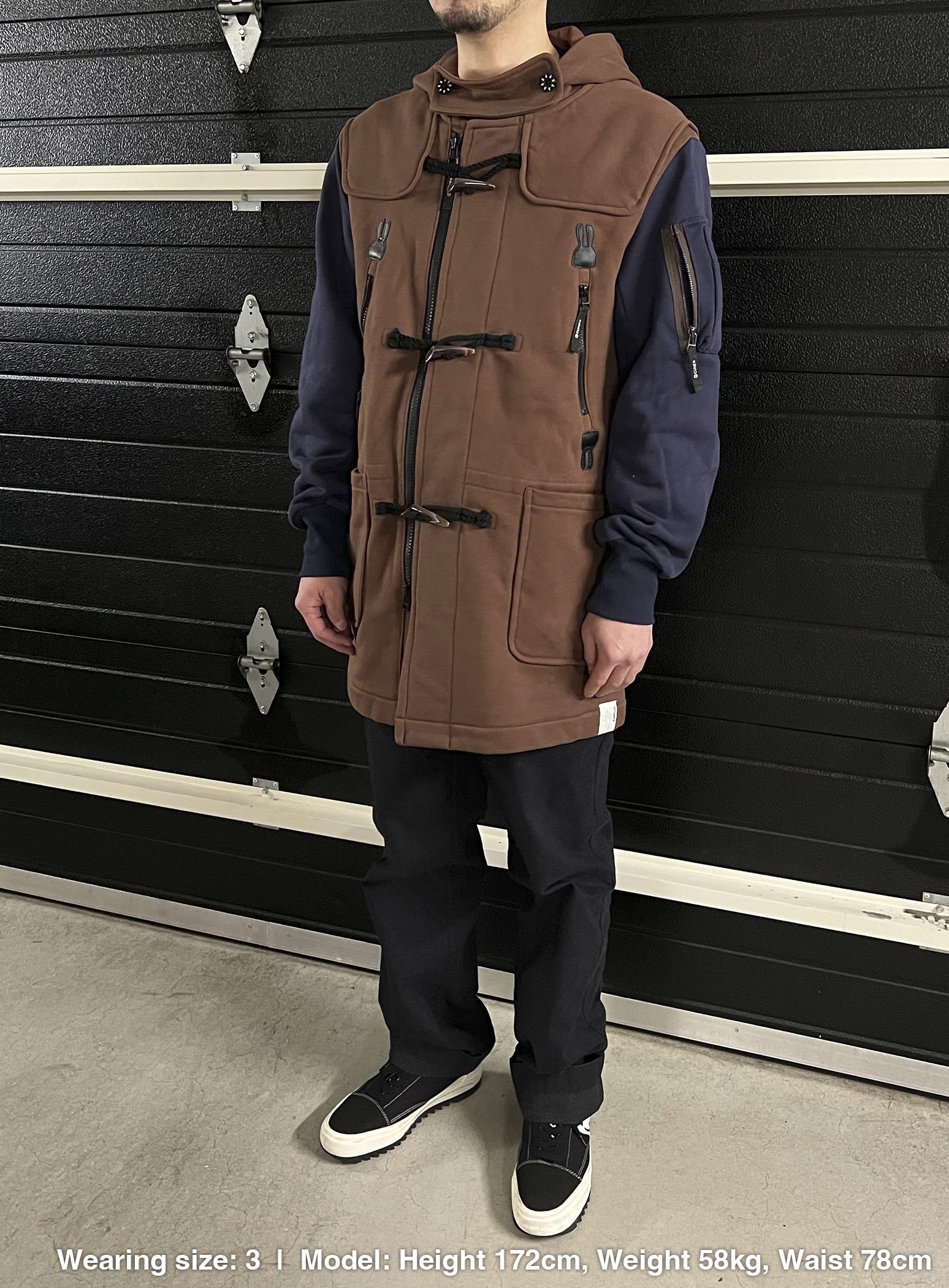 裏毛のハイブリッドダッフルコート｜ウサギがいる｜CUNE ONLINE STORE