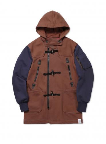 裏毛のハイブリッドダッフルコート