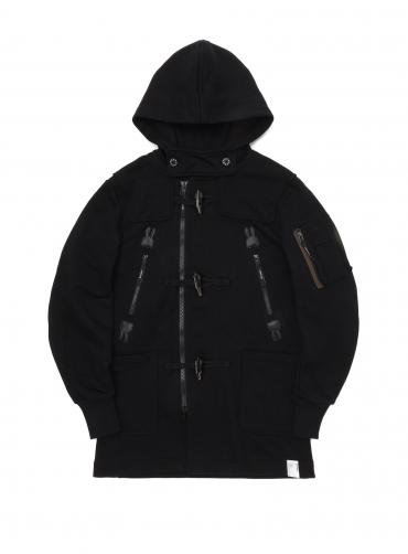 裏毛のハイブリッドダッフルコート