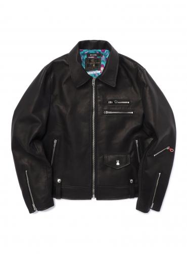 カウレザーの二RIDERS JACKET 白ウサギ