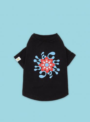 犬と人 犬のS/S Tee フラワー