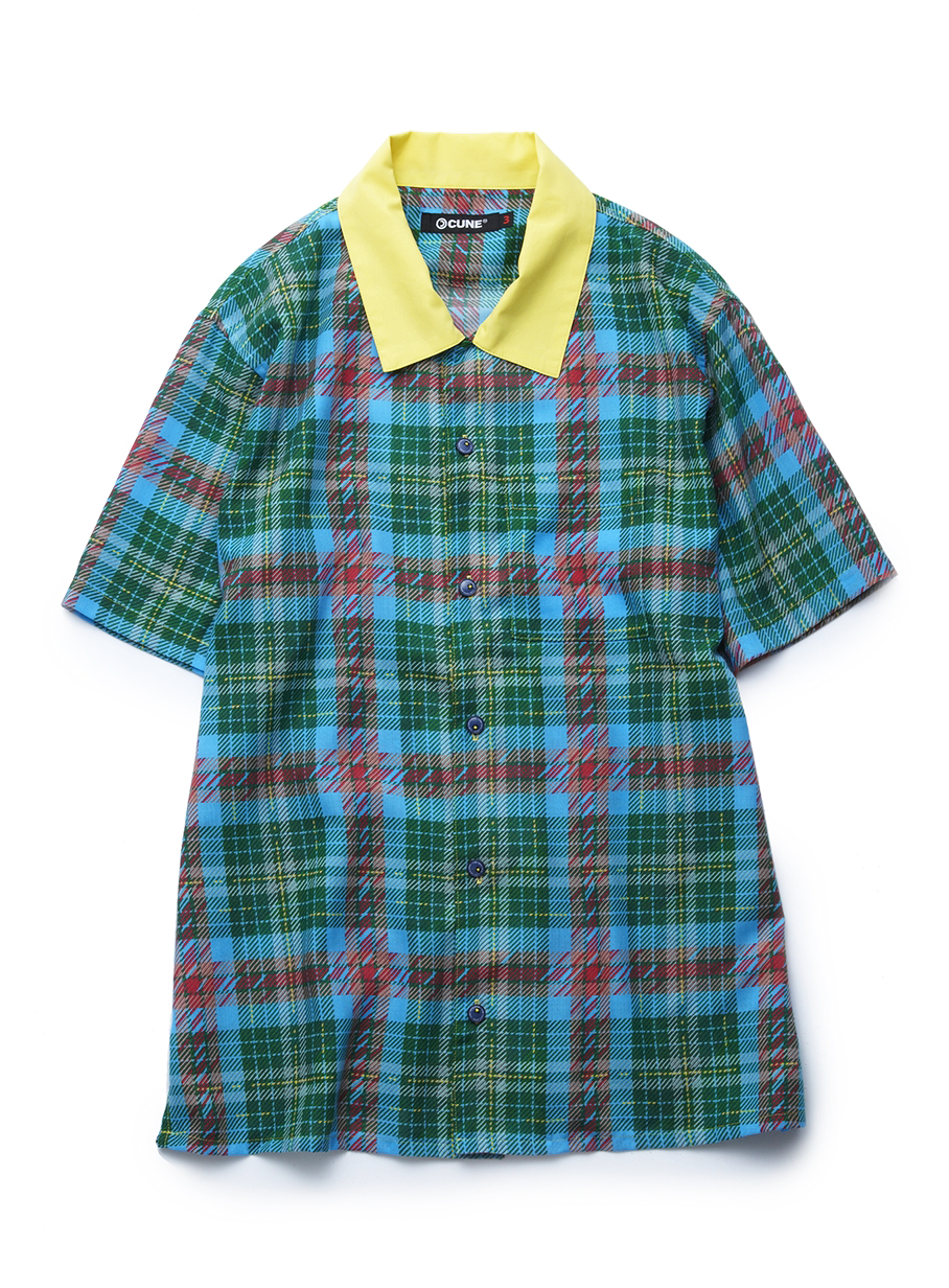 タータンチェック開襟シャツ ウサギがいない Cune Online Store タータンチェック開襟シャツ ウサギがいない Cune Online Store