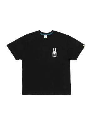 CUNE ウサギプリント ボーダー手袋 ブラック ウサギボーダーソックス|ウサギがいる|CUNE ONLINE STORE