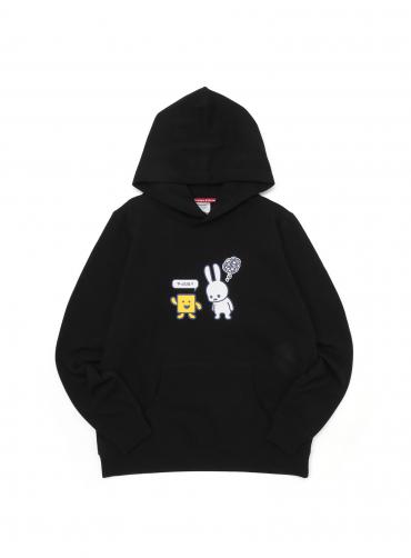 もじぴったん COLLAB PULL PARKA 喜ぶもじくん