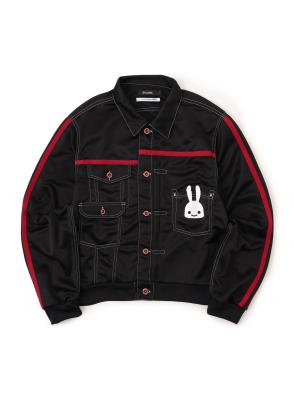 杢グレーのばらばらパーカー｜ウサギがいる｜CUNE ONLINE STORE