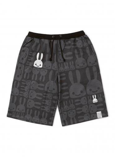 モノクロウサギスウェットショーツ